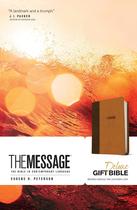 Bible NavPress The Message Deluxe Gift Bible Leather Brown