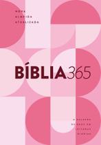 Bíblia 365 NAA - Capa Rosa Feminina - Nova Almeida Atualizada Sortido