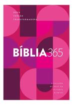 Bíblia 365 NVT - Capa Roxa Feminina - Nova Versão Transformadora