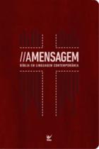 Bíblia a mensagem letra gigante vermelha: bíblia em linguagem contemporânea - EDITORA VIDA