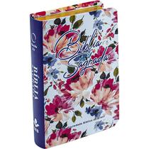 Bíblia A.R.A Edição de Bolso Luxo Floral Ilustrada