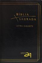 Bíblia A21: Letra Gigante Luxo - Couro Bonded Preta - Vida Nova