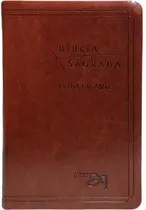 Bíblia a21 letra gigante luxo - material sintético marrom