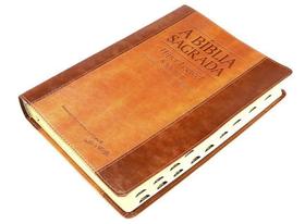 Bíblia ACF Hiper Legível com Ref. - Chocolate / Havana c/ Índice