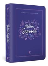 Biblia AEC - Letra Gigante - Capa Roxo Folhas Sortido