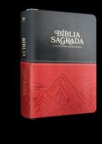 Bíblia Aec Letra Gigante Pu Preto e Vermelho Montanhas