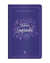Biblia Aec - Letra Gigante - Roxo Folhas