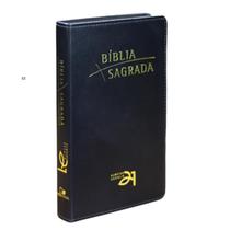 Bíblia Almeida Século 21 A21 Letra Normal Capa Luxo Preta C/ Referências Cruzadas - VIDA NOVA