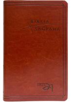 Bíblia Almeida Século 21 Luxo - material sintético marrom c/ referências cruzadas Bíblia Almeida Século 21 Luxo - material sintético marrom c/ referências cruzadas