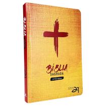 Bíblia Almeida Século 21 Referências Cruzadas Capa Dura Cruz de Cristo