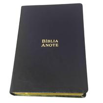 Bíblia Anote Letra Grande ARC Almeida Corrigida Palavras de Jesus em Vermelho PJV Capa Preta - EVANGELICA ASSEMBLEIA CRISTÃ