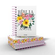 Bíblia Anote NVI Feminina Espiral - Primavera - geográfica Bíblia Anote NVI Feminina Espiral - Primavera - geográfica