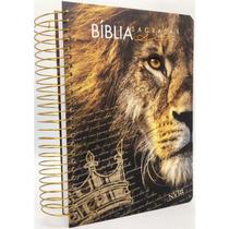 Biblia Anote Nvi Leão Preta Espiral coroa - ART-GOSPEL