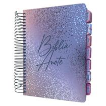 Bíblia Anote Nvi Purpura Rosê com Abas adesivas