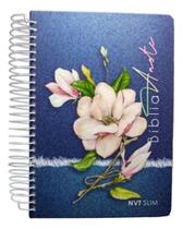 Bíblia anote nvt slim capa dura jeans magnólia com espiral Bíblia anote nvt slim capa dura jeans magnólia com espiral