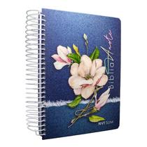 Bíblia Anote Slim NVT Capa Espiral Jeans Magnólia Bíblia Anote Slim NVT Capa Espiral Jeans Magnólia