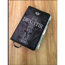 BIBLIA ARC COM ABAS ADESIVAS LETRAS HIPERGIGANTE COM HARPA REF:cruzfrazes