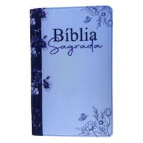 Biblia ARC Flor Lírios Lilás com Harpa e indice