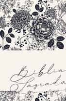 Bíblia ARC Floral Creme - Letra Gigante