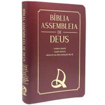Bíblia Assembleia de Deus Capa Logo Vinho Bíblia Assembleia de Deus Capa Logo Vinho