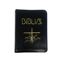 Bíblia Bíblia Católica Capa Flexível Preta com Zíper 14cm - Editora Santuário