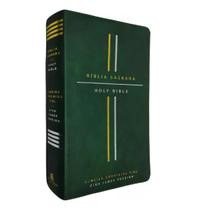 Bíblia bilíngue português / inglês acf/kjv capa de luxo verde Bíblia bilíngue português / inglês acf/kjv capa de luxo verde