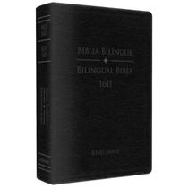 Bíblia bilíngue português / inglês king james 1611 capa luxo preta Bíblia bilíngue português / inglês king james 1611 capa luxo preta