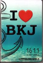 Biblia Bkj 1611 Lettering I love Bkj Capa Dura