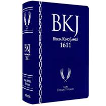 Bíblia bkj king james 1611 de estudo holman corrigida fiel palavras de deus, jesus e espírito santo em vermelho - Evangélica,Cristã,Pentecostal,Igreja,Religião
