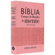 Bíblia Campo de Batalha da Mente NVA Letra Normal Capa Luxo Rosa Bello Bíblia Campo de Batalha da Mente NVA Letra Normal Capa Luxo Rosa Bello