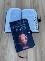 Biblia Carteira Leão Minha força vem do alto - Evangélica Com Harpa E Corinhos Indice