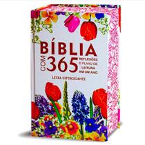 Bíblia com 365 reflexões e plano de leitura em um ano