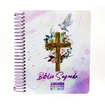 Bíblia com Pautas Para Anotações com Harpa - ARC - Letra Normal - Capa Dura Espiral Espírito Santo