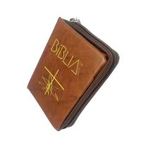 Bíblia Com Ziper Capa Flexível Índice Lateral De Bolso 14cm