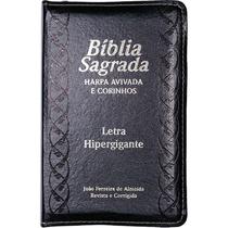 Bíblia Com Zíper Letra Hipergigante Preta - Versão Corrigida