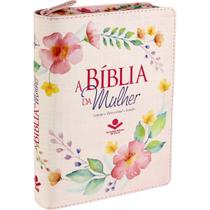 Biblia da mulher, a - com ziper capa rosa
