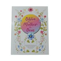 Bíblia da mulher de deus letra grande com harpa e índice capa dura leoa