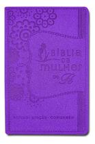 Bíblia da Mulher de Fé, NVI, Couro Soft, Roxo