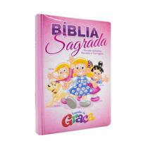 Bíblia Da Turminha Da Graça Para Meninas - Rosa