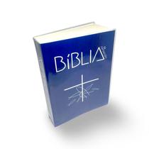 Bíblia De Aparecida Capa Flexível Grande Azul 19cm