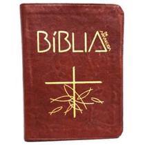 Bíblia de Aparecida Média Zíper Marrom - Editora Santuario