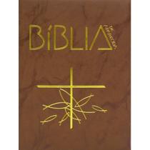 Biblia de Aparecida Media - Ziper Marrom - SANTUARIO - BIBLIAS