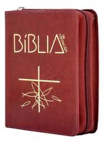 Biblia de Aparecida Media - Ziper Marrom Sortido