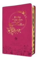 Bíblia de Estudas da Mulher - Rosa C/ Índice