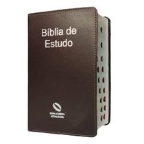 Bíblia de estudo além do sofrimento naa capa luxo vinho com índice Bíblia de estudo além do sofrimento naa capa luxo vinho com índice