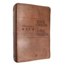 Bíblia de estudo batalha espiritual e vitória financeira capa de luxo marrom Bíblia de estudo batalha espiritual e vitória financeira capa de luxo marrom
