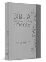 Bíblia De Estudo Campo De Batalha Da Mente - NVA - Capa Luxo Cinza - Bello Publicações