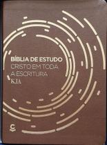Biblia de estudo cristo em toda a escritura - kja luxo marrom