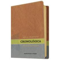 Bíblia de estudo cronologica marrom,verde e cinza - CPAD