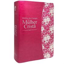 Bíblia de Estudo da Mulher Cristã - Grande Pink - CPAD